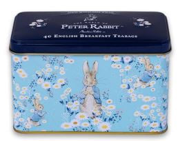 Peter Rabbit Daises Tea Tin with 40 English Breakfast Tea Bags