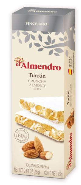 Turron Crunchy Almond - 75g Bar