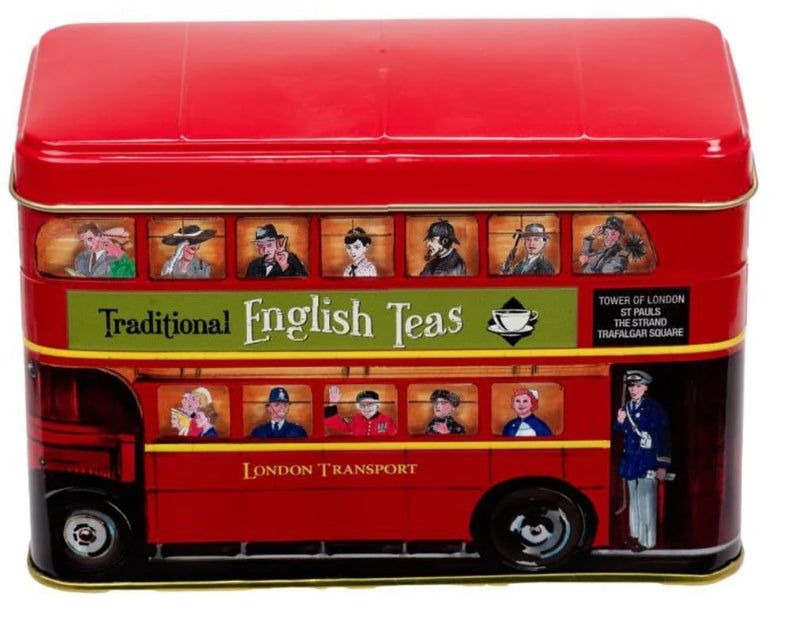 Red London Routemaster Bus Tea Tin With 25 English Teabags