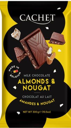 Extra Large Gifting Block - Milk Chocolate with Nougat and Almonds - 300g