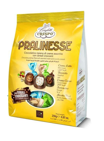 Twist Wrapped Pralines with Assorted Cream - 250g Bag