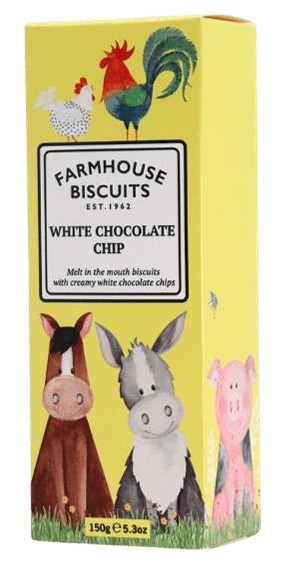 Farmyard Range - White Choc Chip Biscuits - 150g