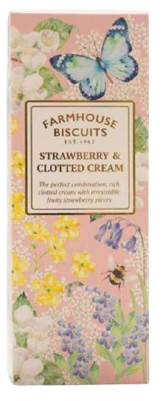 English Garden Gift Box with Strawberry & Clotted Cream Biscuits 150g