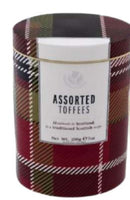 Assorted Toffee's in Tartan Tin