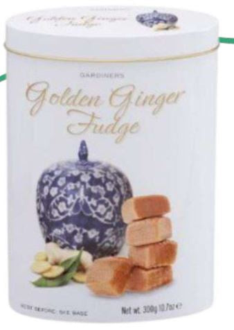 Golden Ginger Fudge in Gift Tin - 300g