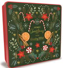 Embossed Candy Cane Tin with All Butter Shortbread 400g