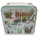 Garden Retreat Tin with Honey & Oat Biscuits - 200g