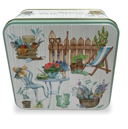 Garden Retreat Tin with Honey & Oat Biscuits - 200g