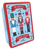 Embossed Nutcracker Tin with Assorted Biscuits - 300g