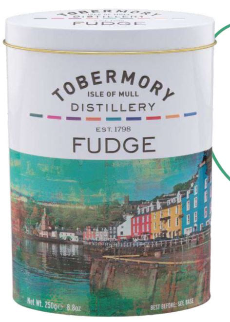 Tobermory Malt Whisky Fudge Tin 250g