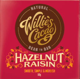 Hazelnut Raisin 70% Dark Chocolate - 50g