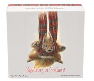 Mathieson Art - Skydiving Squirrel - Salted Caramel Fudge 170g