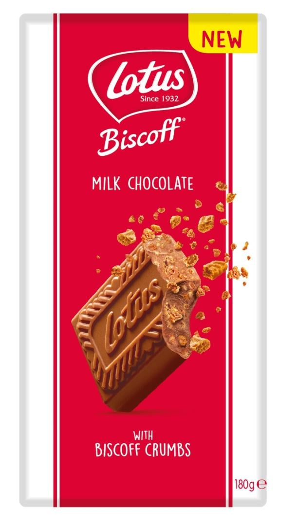 Milk Chocolate with Biscoff Crumbs - 180g