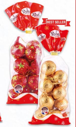 12 Piece Chocolate Bauble Pack - 200g