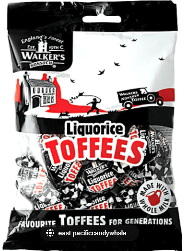 Walker's Liquorice Toffee - 1KG Bag