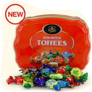 Toffee & Chocolate Eclairs in Tin 500g