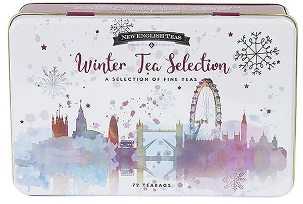 Winter Wonderland Christmas Tea Selection Gift Tin with 72 Tea Bags