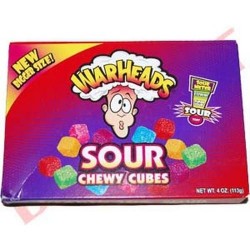 Warheads Sour Chewy Cubes - 113g