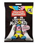165g bag of Bassetts licorice allrots