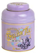 Vintage Victorian Lilac Tin with 80 Earl Grey Tea Bags - 160g