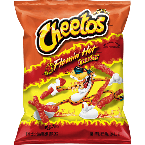 Cheetos flamin hot crunchy 