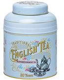 Vintage Victorian Lilac Tin with 80 Decaffeinated English Tea Bags - 160g