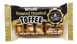 Walker's Roasted Hazelnut Toffee 100g Block