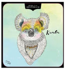 Animals of Australia - Koala Embossed Tin with Lemon Myrtle Butter Finger Biscuits - 150g