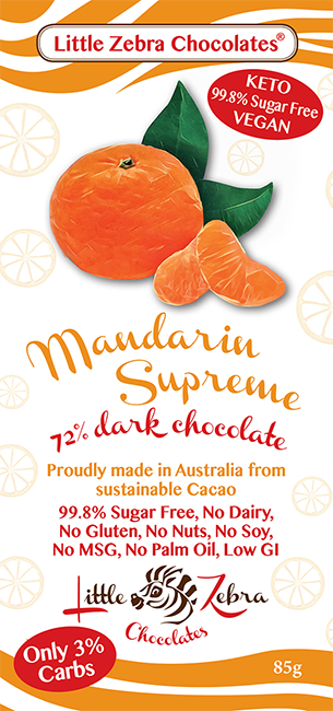 Mandarin Supreme, Dark Chocolate 85g