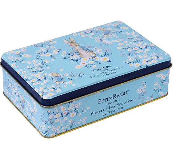 Peter Rabbit Daisies Tin With Selection of 72 Tea Bags