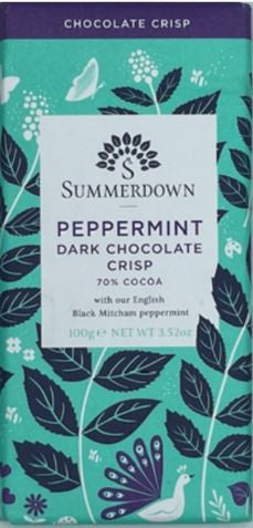 Summerdown Peppermint Crisp Dark Chocolate Bar - 100g