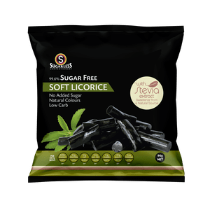 Soft Licorice Pieces with Stevia 90g