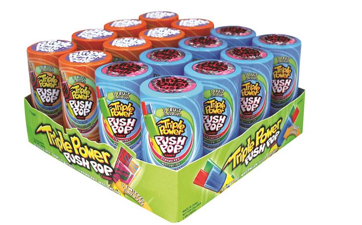 Triple Push Pops - Berry Blast