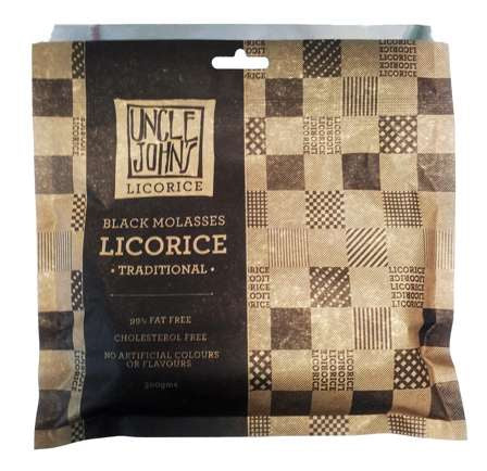 Uncle John Licorice Bag - 300g