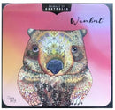 Animals of Australia - Wombat Embossed Tin with Macadamia Butter Finger Biscuits - 150g