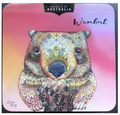 Animals of Australia - Wombat Embossed Tin with Macadamia Butter Finger Biscuits - 150g