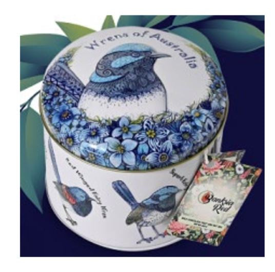Wrens of Australia Embossed Tin with Milk Chocolate Fruit & Nuts - 200g