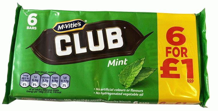 Club Mint Biscuit - 6 Pack